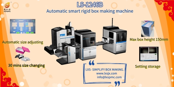 Macchina avvolgitrice della scatola rigida completamente automatica per i legami del cartone/vestiti/contenitori di abbigliamento
