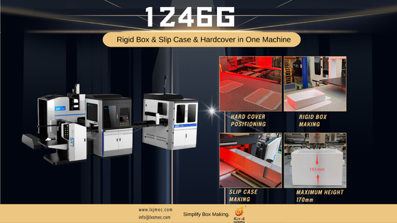 Creatore rigido multifunzionale automatico della scatola di LS-1246G per la fabbricazione della copertina dura