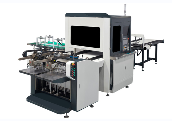 Macchina d'incollatura rigida completamente automatica intelligente di documento programmatico di rappresentazione della copertina dura della scatola di Bi-Manica