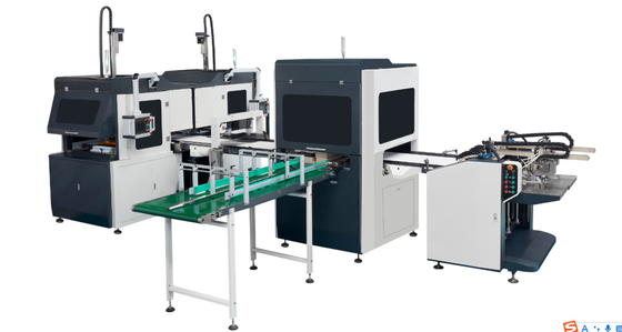 Macchina rigida completamente automatica intelligente dell'incartonamento di Bi-Manica per la scatola di lusso di Cuo della bottiglia del vino