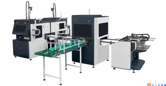 Macchina rigida completamente automatica astuta dell'incartonamento di Bi-Manica per la scatola di lusso di Cuo della bottiglia del vino