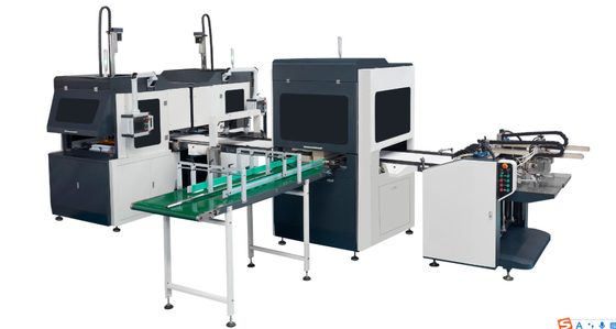 Macchina per la produzione di scatole rigide completamente automatiche per vini di lusso