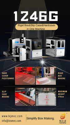 LS-1246G Automatico multifunzionale rigido Box Maker Box Assemblaggio e sistema di colla
