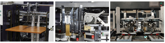 Dispositivi di trasformazione automatici di pile di cartone senza sosta Macchina per incollare angoli rigidi